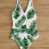 Tropical Tie Waist One Piece Swimsuit
