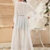 Tie Waist Lace Insert Sheer Longline Kimono -Curated Swimwear 15789713638109f2b4be7365aaedd8994395530a07 thumbnail 405x552