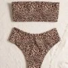 Leopard Bandeau High Waisted Bikini Swimsuit -Curated Swimwear 1591087997972b9de9298ae2093278d8c864b557fb thumbnail 405x552