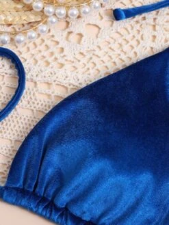 Velvet Bikini Set Halter Triangle Bra & Thong Bottom 2 Piece Bathing Suit -Curated Swimwear 15953060978a1330ce36af789d99e14802fbcdcd9e thumbnail 405x552