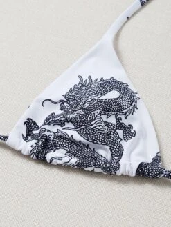 Chinese Dragon Bikini Set Triangle Bra & Thong Bottom 2 Piece Bathing Suit -Curated Swimwear 16003193128612d2996519837c61ef47174458b028 thumbnail 405x552