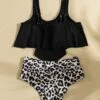 Leopard Hanky Hem Ruched Bikini Swimsuit -Curated Swimwear 16085216887e2d6aabb044968960e6027e61d391a1 thumbnail 405x552