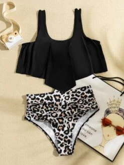 Leopard Hanky Hem Ruched Bikini Swimsuit -Curated Swimwear 16085217018b40b7d47125ce2df87a026a10d5efd6 thumbnail 405x552