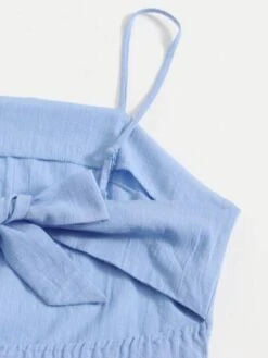 SHEIN WYWH Cut Out Tie Back Ruffle Trim Wrap Hem Slip Dress -Curated Swimwear 160930309673ee9834727943d082dbbe5e5db07f4d thumbnail 405x552