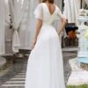 EVER-PRETTY Low Back Surplice Neck Ruched Mesh Prom Dress -Curated Swimwear 16171685251f366a09248a88b92765e341ab3a4cc1 thumbnail 405x552