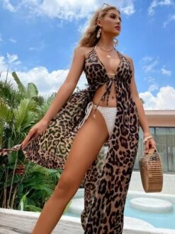 Leopard Print Sheer Mesh Kimono -Curated Swimwear 162216914673351ef7f8490156df7af0141175cb2f thumbnail 405x552