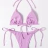 Rib Halter Triangle Tie Side Bikini Swimsuit -Curated Swimwear 16237418663c80f3b0d470e1fe5989cb0766dd0a4e thumbnail 405x552