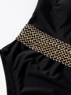 Contrast Binding Criss Cross One Piece Swimsuit -Curated Swimwear 1630288887715b385db77f8e44ac1606237b1ebaac thumbnail 405x552