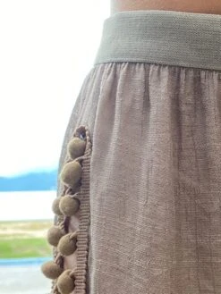 Pom-pom Detail Cover Up Pants -Curated Swimwear 1635314466226bced4631f415364c23c9b4e4ab61f thumbnail 405x552