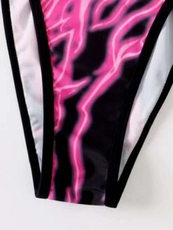 Lightning Print Bikini Set Chain Linked Micro Triangle Bra & Thong 2 Piece Swimsuit -Curated Swimwear 163662980000eef9fac11a653587f039b3c571aa46 thumbnail 405x552