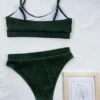 Ribbed Bikini Set Cami Bra & High Cut Bottom 2 Piece Bathing Suit -Curated Swimwear 1637213658211c4856d13ea9f28fd93cc47b341e45 thumbnail 405x552
