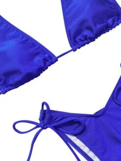 Bikinx Solid Bikini Set Halter Triangle Bra & Beaded Thong Bottom 2 Piece Swimsuit -Curated Swimwear 163754535901f6157612fb5a8ada23b2248e4284f1 thumbnail 405x552