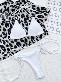 Textured Criss Cross Ring Linked Micro Triangle Bikini Swimsuit -Curated Swimwear 1638277109e32cd3e266950aff846249a047f32c1d thumbnail 405x552