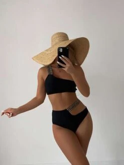 Cut-out One Shoulder Bikini Swimsuit -Curated Swimwear 163875787189b7eae31984301778d49ce6b5ca3dbb thumbnail 405x552