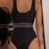 Contrast Tape V Wired One Piece Swimsuit -Curated Swimwear 16397070213c896c6d752ba06244c589f1f87eaa74 thumbnail 405x552