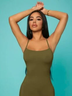 SHEIN SXY Solid Criss-cross Backless Bodycon Dress -Curated Swimwear 163996340870862a4156ea719c69c5a6bb2032ff11 thumbnail 405x552
