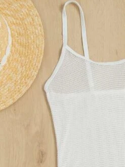 Plain Slit Thigh Knitted Cover Up -Curated Swimwear 1640151597a743635194c73e703710162174a092e9 thumbnail 405x552