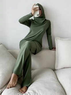 Floral Hooded Full Cover Burkini Swimsuit -Curated Swimwear 16407489640422808e564706f11fcb843276b4240d thumbnail 405x552