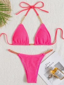 Chain Linked Textured Chain Linked Bikini Swimsuit -Curated Swimwear 16419833441f6dc9c4fcd420b3976678d563fc781c thumbnail 405x552