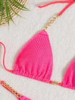 Chain Linked Textured Chain Linked Bikini Swimsuit -Curated Swimwear 1641983347b1b48c6331cfe1fce88e54313c5db930 thumbnail 405x552