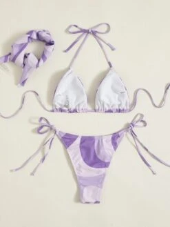 3pack Butterfly Print Triangle Bikini Swimsuit & Bandana -Curated Swimwear 1644303191168da05b705a36949b73df2c7021835f thumbnail 405x552