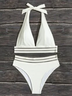 Contrast Mesh Halter Bikini Swimsuit -Curated Swimwear 1645406673f054b27c6b5dc7f41557efedda1ec5d7 thumbnail 405x552