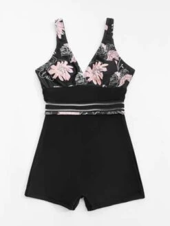 Floral Print One Piece Swimsuit -Curated Swimwear 164551702118cc9a522f21a8dcfe225131c500d381 thumbnail 405x552