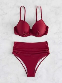 Mono Bikini Set Push Up Bikini & Tummy Control High Waisted Bottom 2 Piece Swimsuit -Curated Swimwear 1646284025e9a22873f3beee00be563e8a15fda18f thumbnail 405x552