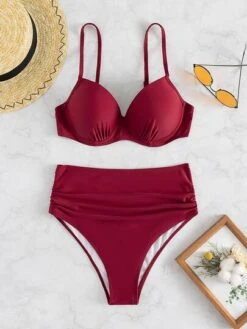Mono Bikini Set Push Up Bikini & Tummy Control High Waisted Bottom 2 Piece Swimsuit -Curated Swimwear 16462840878894d156801024b0de7ac1fe5614a1c4 thumbnail 405x552