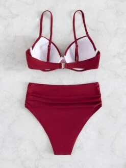 Mono Bikini Set Push Up Bikini & Tummy Control High Waisted Bottom 2 Piece Swimsuit -Curated Swimwear 164628409540cc60f6c3fc7937e7f0e269de115905 thumbnail 405x552