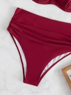 Mono Bikini Set Push Up Bikini & Tummy Control High Waisted Bottom 2 Piece Swimsuit -Curated Swimwear 16462841295c5d7b312911290990cc019297045e56 thumbnail 405x552