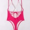 Tie Backless One Piece Swimsuit