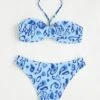 All Over Print Halter Bikini Swimsuit