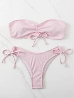 Tie Front Bandeau Bikini Swimsuit -Curated Swimwear 1651198309c80aed8c86812c2ba75869a955d99301 thumbnail 405x552