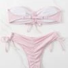 Tie Front Bandeau Bikini Swimsuit -Curated Swimwear 16511983145f02c41e456e1c5c00317cae7b5d2296 thumbnail 405x552