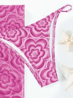 3pack Floral Triangle Thong Bikini Swimsuit & Beach Skirt -Curated Swimwear 1651733721a9c747869d1f6e4262fd9df71b3af109 thumbnail 405x552