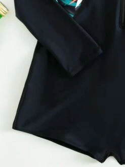 Random Tropical Print Zip Front One Piece Swimsuit -Curated Swimwear 1652838446963c48f824cd8429f1476acd6b865045 thumbnail 405x552