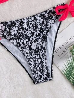 Random Floral Print Wrap Cross Tie Back Push Up Bikini Swimsuit -Curated Swimwear 16533602654ed526cf7f4f7c6ddd1b15e040df8cb6 thumbnail 405x552