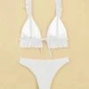 Textured Bikini Set Ruffle Trim Triangle Bra & High Cut Bottom 2 Piece Bathing Suit -Curated Swimwear 16536345368d22089d490f0a56407a89443cb435f7 thumbnail 405x552