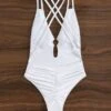 Crisscross Backless Ring Linked Scrunch Butt One Piece Swimsuit -Curated Swimwear 1653886964efb02ca2e528973e30c921d9d2b7a90f thumbnail 405x552