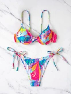 Colorful Bikini Set Underwire Bra & Thong Bottom 2 Piece Bathing Suit -Curated Swimwear 1654857302b3a5773088fd142825bbebcca96df6e1 thumbnail 405x552