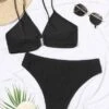 Textured Bikini Set O-Ring Detail Cami Bra & Bikini Bottom 2 Piece Bathing Suit -Curated Swimwear 16554454230ea1ab579c0223f216e9683fbfaaef55 thumbnail 405x552