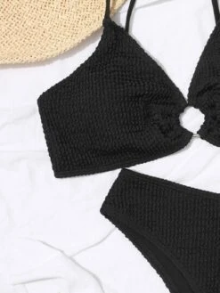 Textured Bikini Set O-Ring Detail Cami Bra & Bikini Bottom 2 Piece Bathing Suit -Curated Swimwear 16554454251bec88fb4e1a44599fff51e94fa9299e thumbnail 405x552