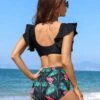 Tropical Print Ruffle Trim Bikini Swimsuit -Curated Swimwear 16558633611e65fa2e5b9bb79812612505b16cb384 thumbnail 405x552
