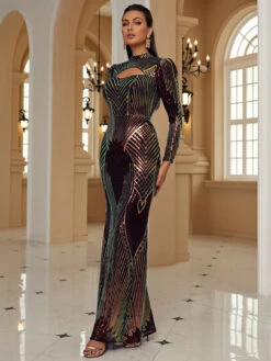 Missord Mock Neck Cut Out Front Sequin Prom Dress -Curated Swimwear 1659322837facd7adfef2cbbb1832998d25395fd08 thumbnail 405x552