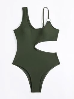 Solid Cut-out Ring Linked One Piece Swimsuit -Curated Swimwear 1660785345625ea86ad17fdd4fb124246f24ae0a77 thumbnail 405x552