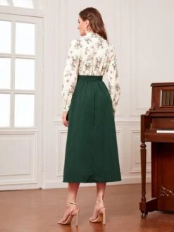 SHEIN Modely Collared Floral Print Belted Shirt Dress -Curated Swimwear 16607872174e7ccee84c02588c42091feaee879c8b thumbnail 405x552