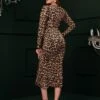 SHEIN Modely Leopard Print Surplice Neck Split Thigh Dress -Curated Swimwear 1662601474fe7493ba4e2124f2ac321af76d81f839 thumbnail 405x552