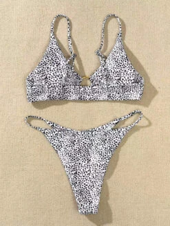 Dalmatian Ring Linked Bikini Swimsuit