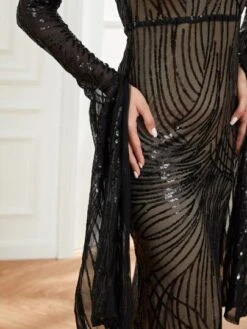 Missord Draped Contrast Sequins Prom Dress -Curated Swimwear 1665214192a29ffe1fc5cca29189b31d0db70a4090 thumbnail 405x552